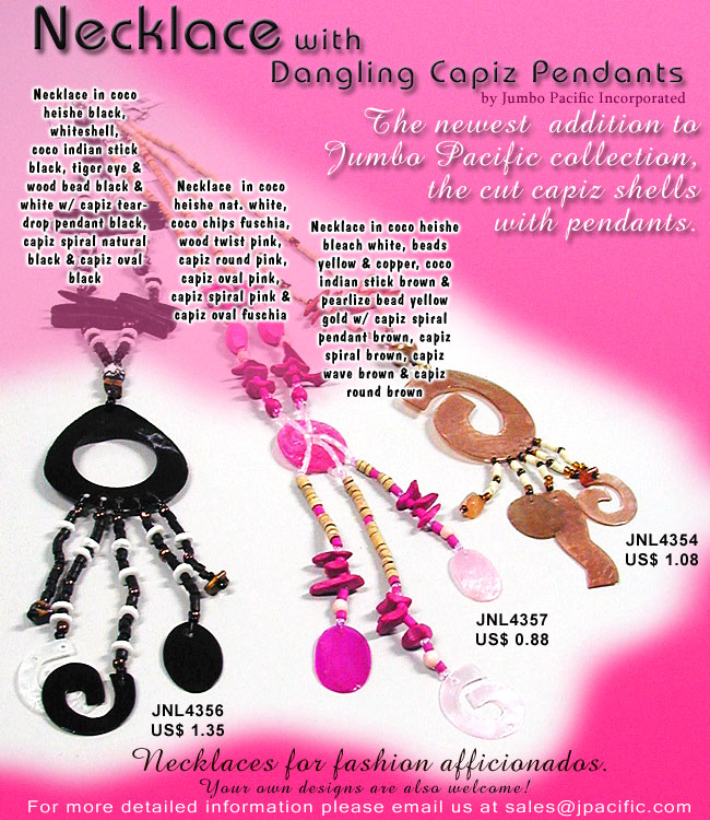 capiz pendants